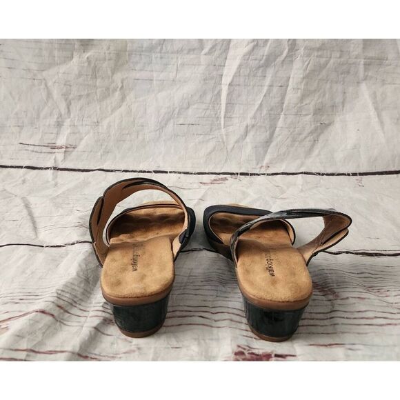 Walking Cradles Slid One Two Strap Heeled Sandal Size 9N - Picture 5 of 7